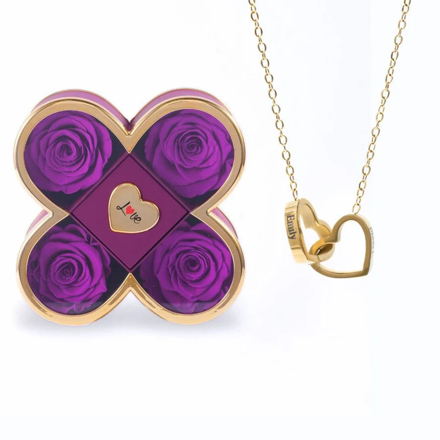 Coffret Amour Éternel™ & Collier Personnalisé