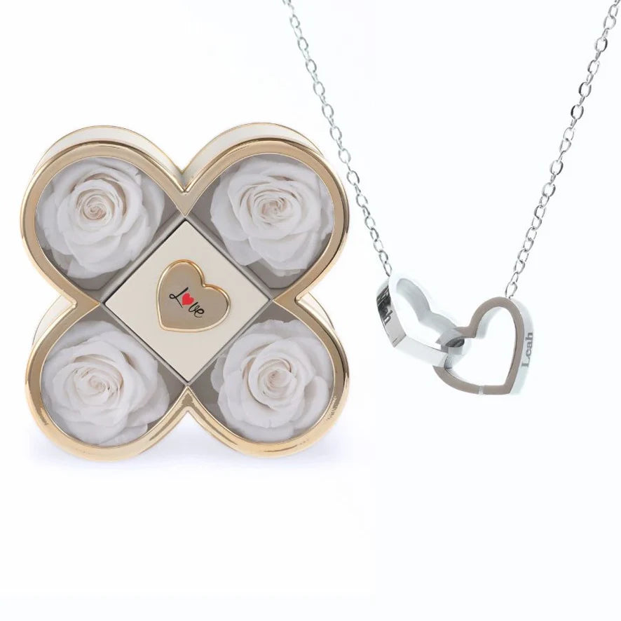 Coffret Amour Éternel™ & Collier Personnalisé