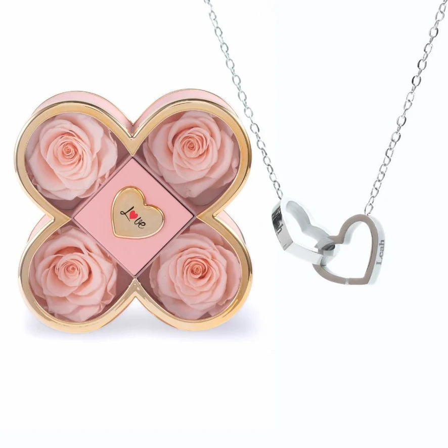Coffret Amour Éternel™ & Collier Personnalisé