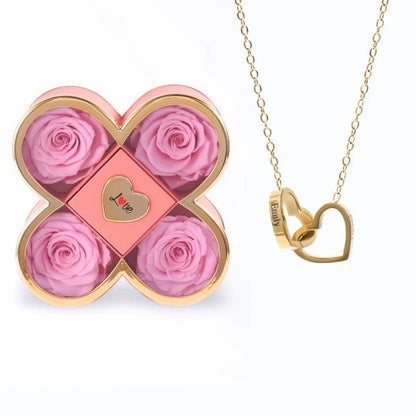 Coffret Amour Éternel™ & Collier Personnalisé